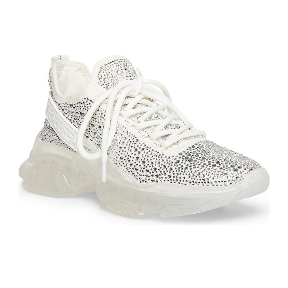 Steve Madden Maxima-R Rhinestone Sneakers Size 9.5 NWOB
